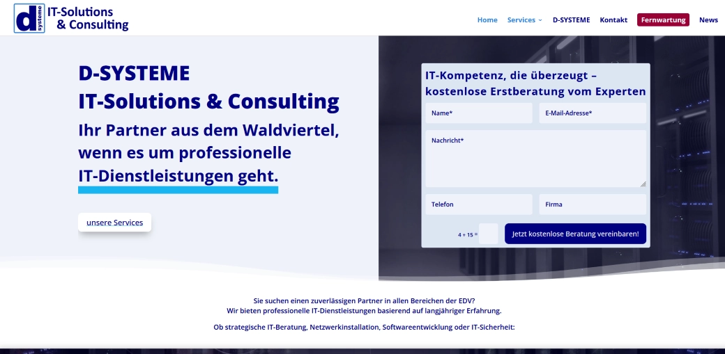D-SYSTEME Website Referenz